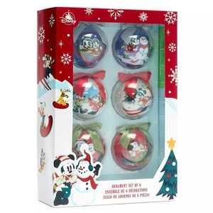 DisneyParks Mickey & Friends Walt's Holiday Lodge Ornament Set NIB